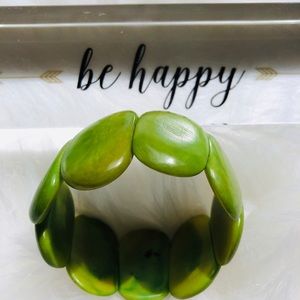 Organic Tagua Nut Stretchy Bracelet